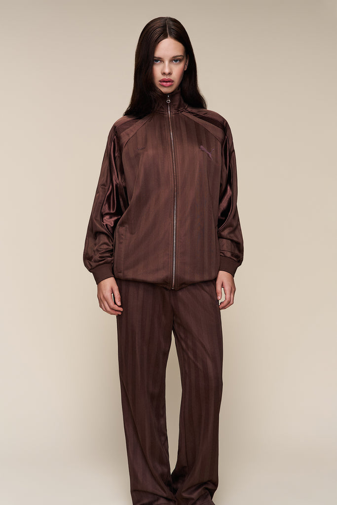PUMA x GUIZIO T7 Track Jacket in Brown