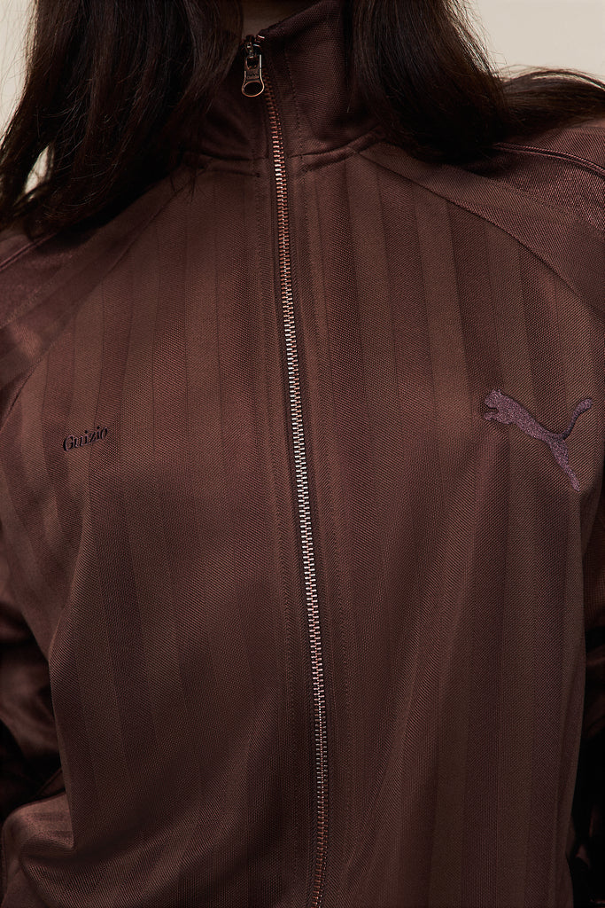 PUMA x GUIZIO T7 Track Jacket in Brown