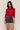 Emelie Cropped Wool Cardigan in Red Love
