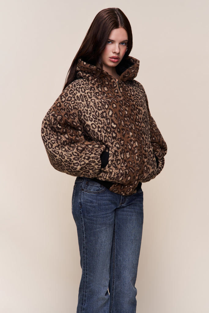 Charli Hooded Quilted Lined Jacket