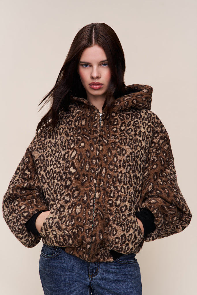 Charli Hooded Quilted Lined Jacket