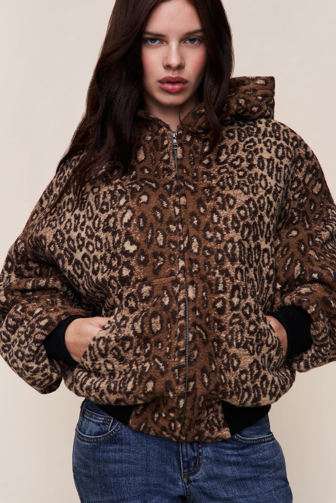 Charli Hooded Quilted Lined Jacket