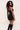 Chiffon Wrap Dress in Black