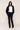 Cora Ruched Hem Pant in Black