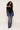 Soler Fold Over Knit Top in Black