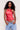 Regine Cowl Neck Top in Red Love