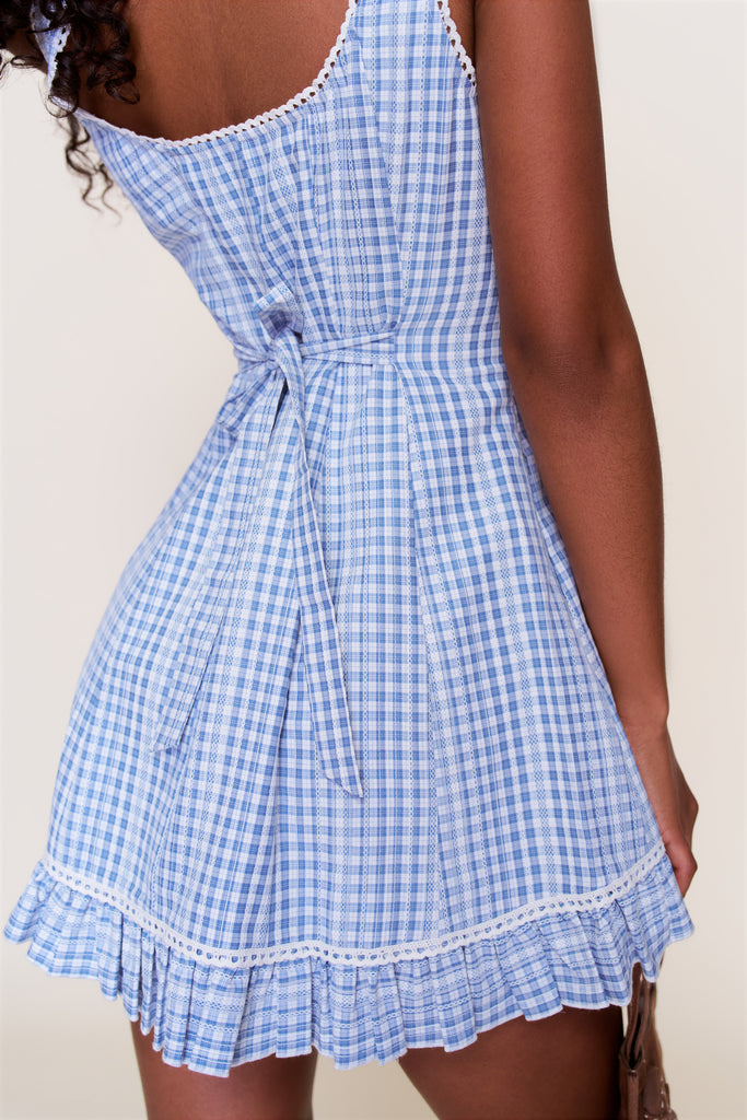 Anica Gingham Mini Dress