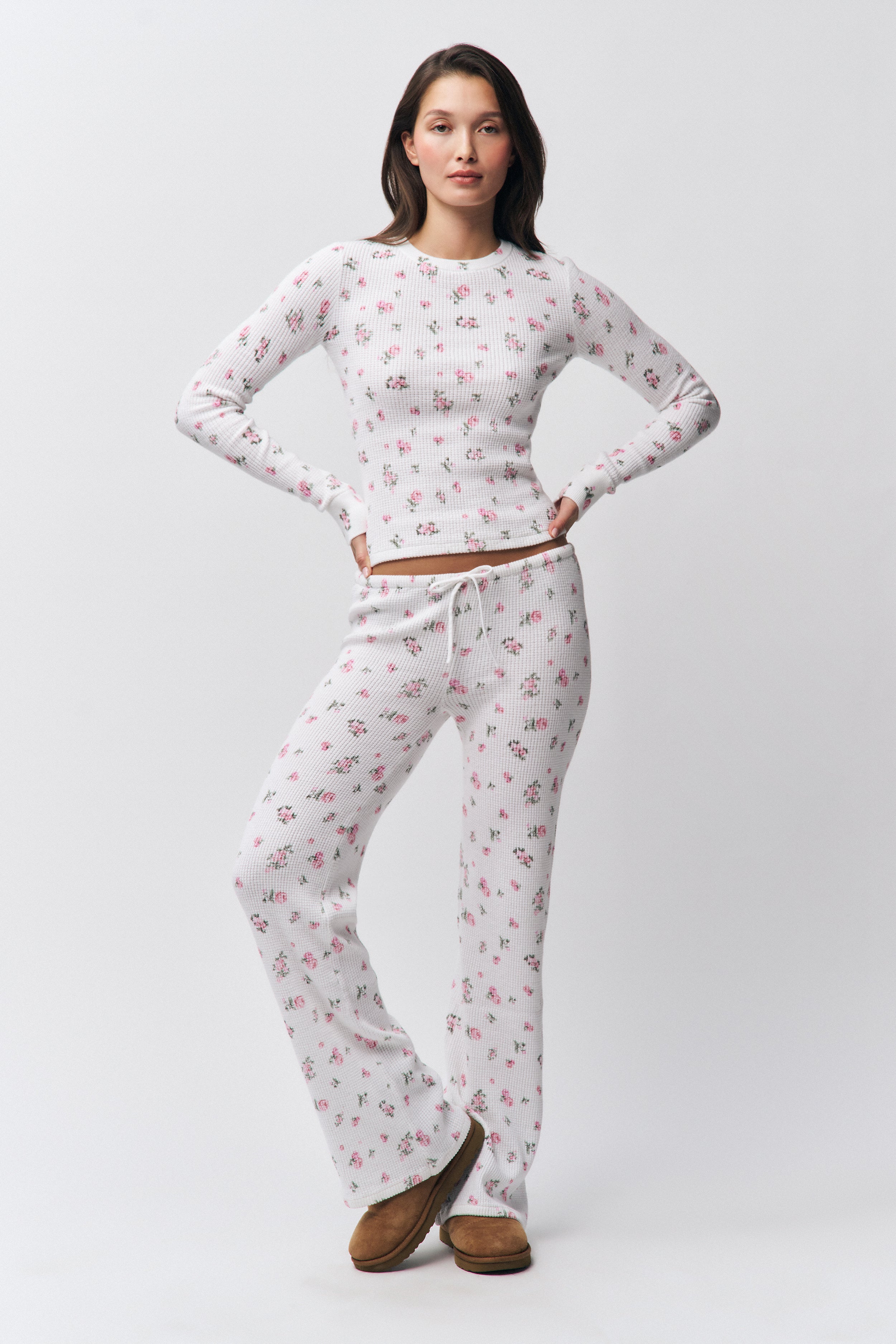 Relaxed Thermal Pant in White