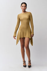 Rose Dress in Gold