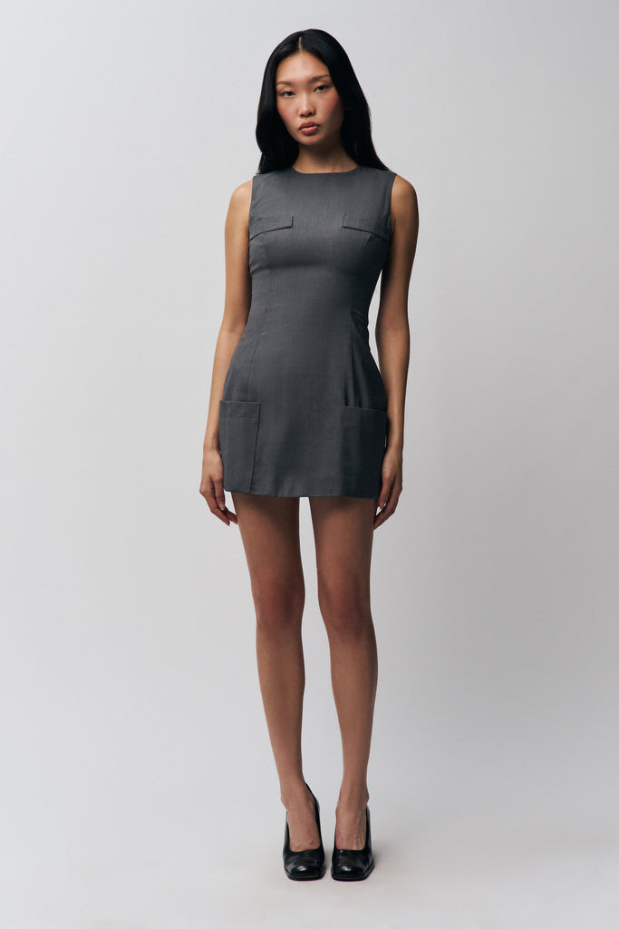 Rowan Dress in Heather Grey