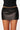 Micro Mini Leather Skirt in Black