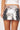Low Rise Paillette Skirt in Silver