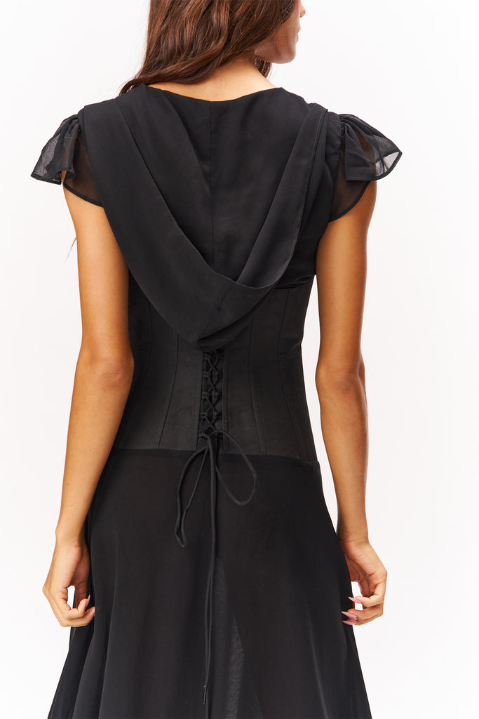 Jade Dress in Black