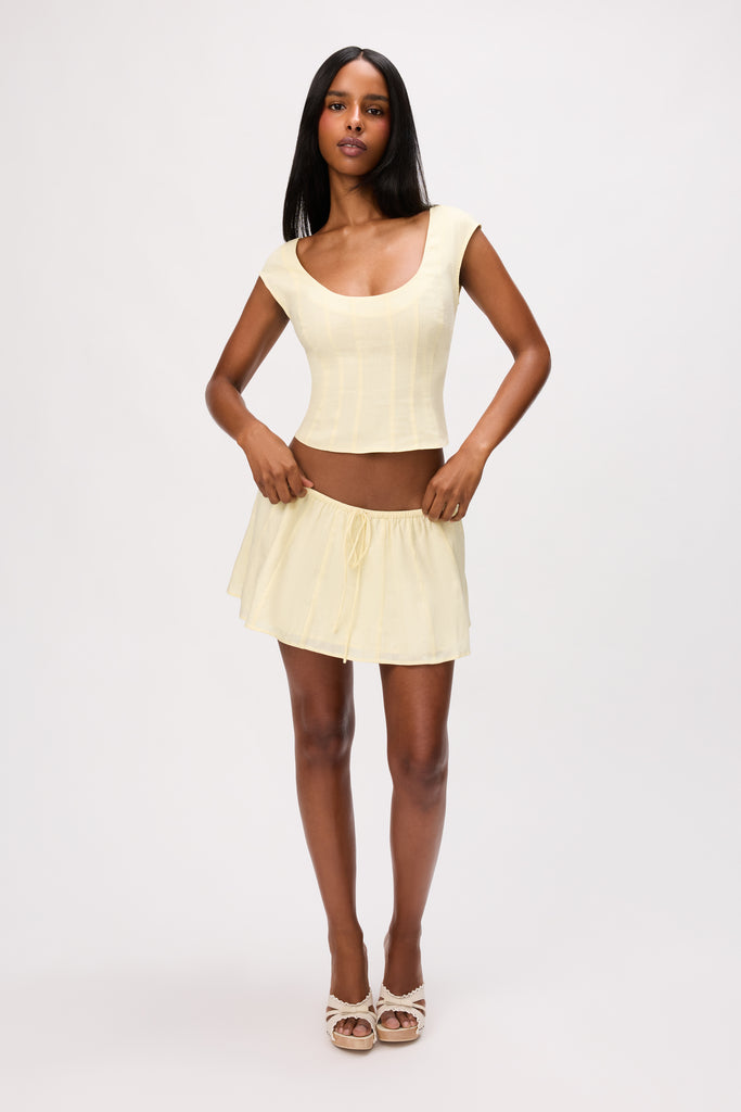 Leila Top in Honey Butter