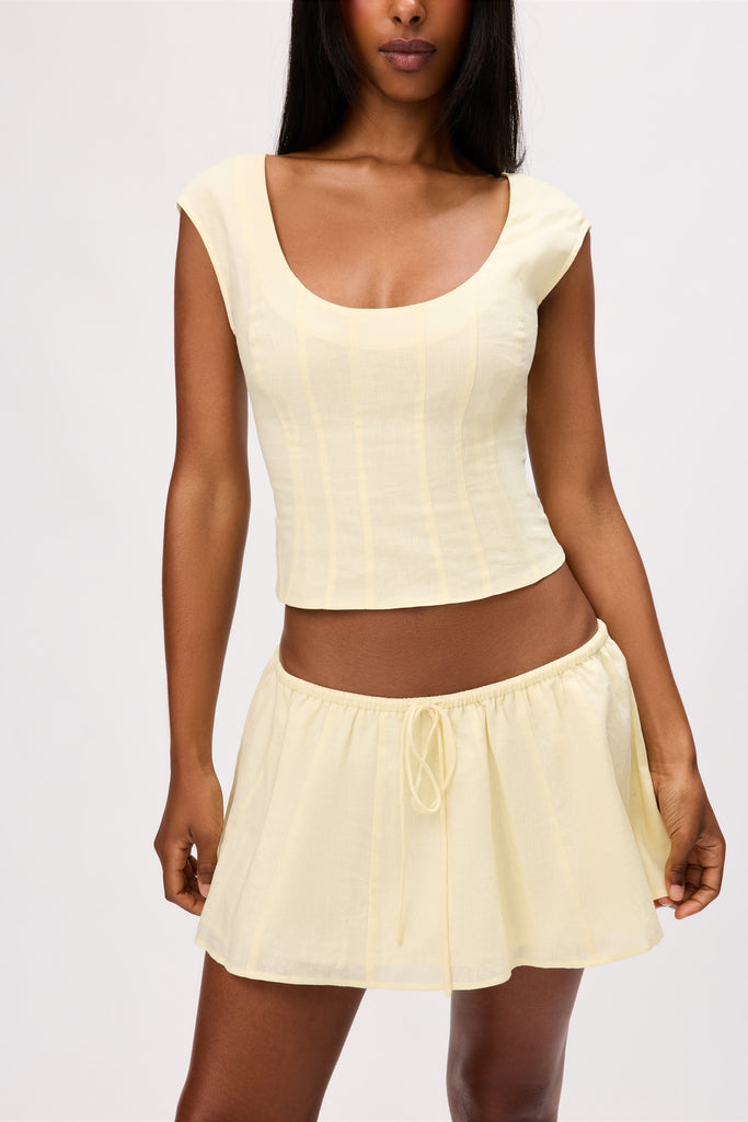 Leila Top in Honey Butter