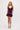 INEZ LACE TRIM MINI DRESS IN PLUM