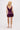 INEZ LACE TRIM MINI DRESS IN PLUM