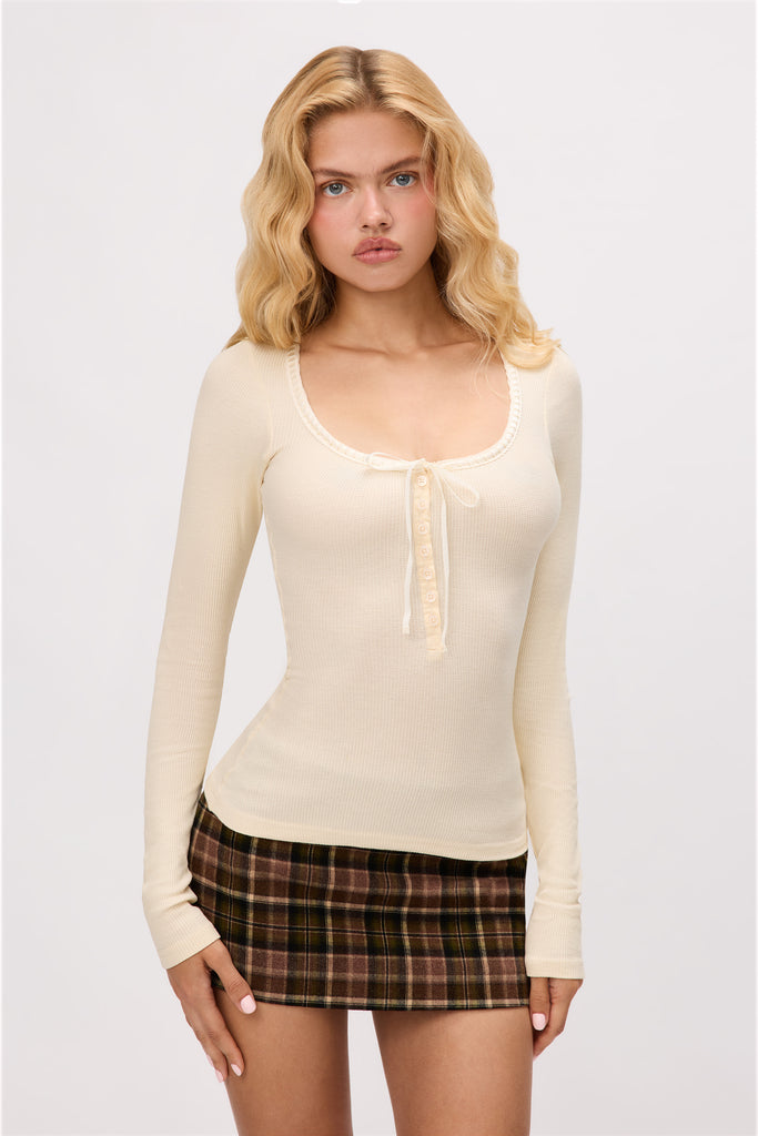 Chamonix Tartan Mini Skirt in Olive Combo