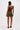 Nina Mini Dress in Olive Tartan