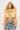Varsity Crop Hoodie in Sunshine Yellow