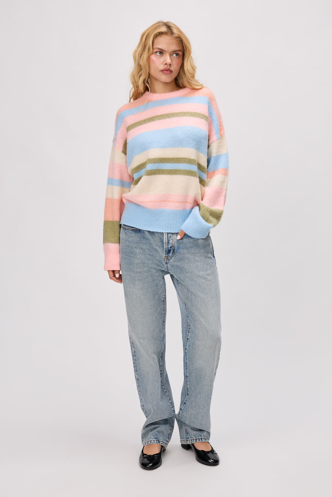 Hawley Oversized Stripe Wool Jumper