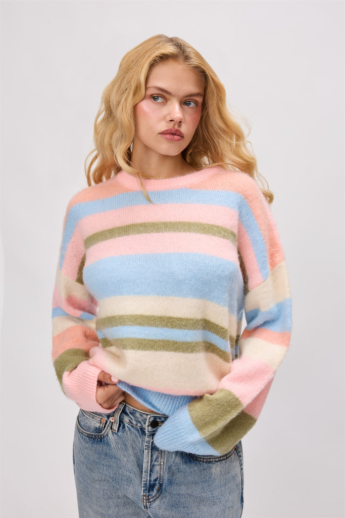 Hawley Oversized Stripe Wool Jumper