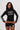 Varsity Zip Up Jacket in Black
