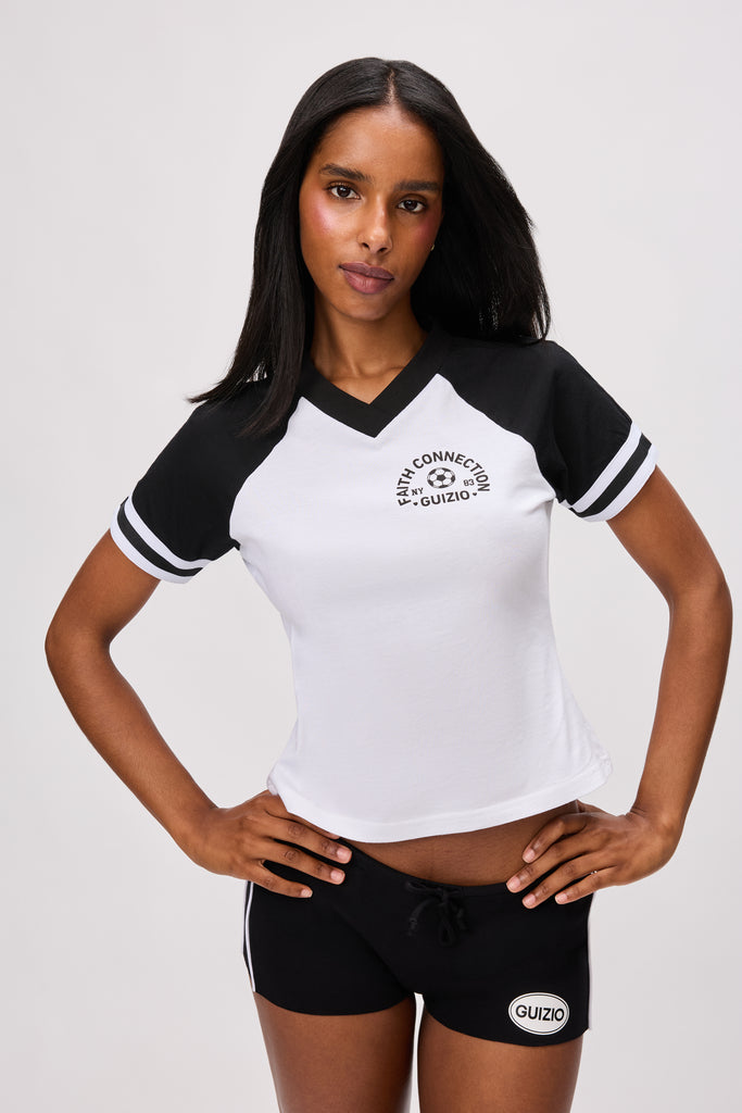 Guizio Baseball Tee in White