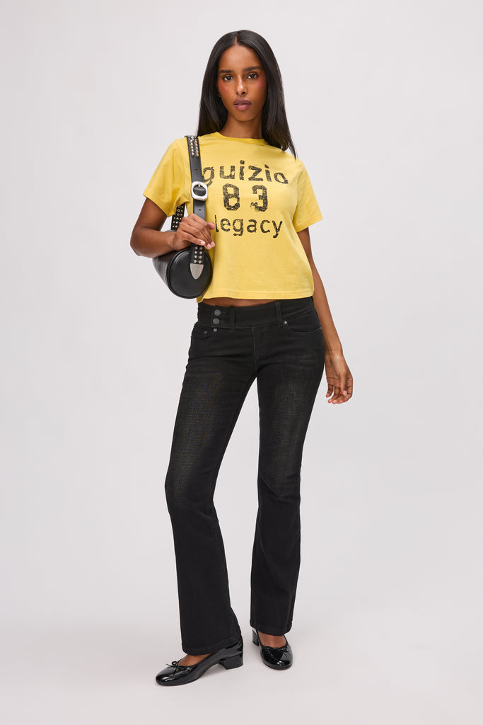 Varsity Tee in Sunshine Yellow