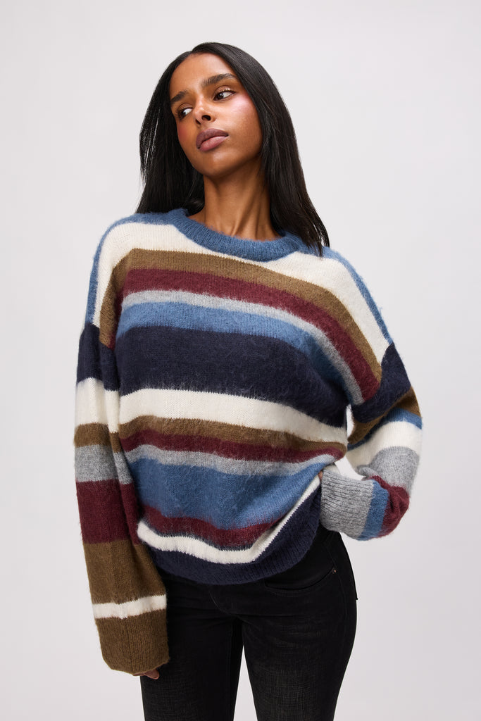 Hawley Oversized Wool Jumper in Blue