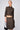 Maelie Low Rise Skirt in Brown Houndstooth