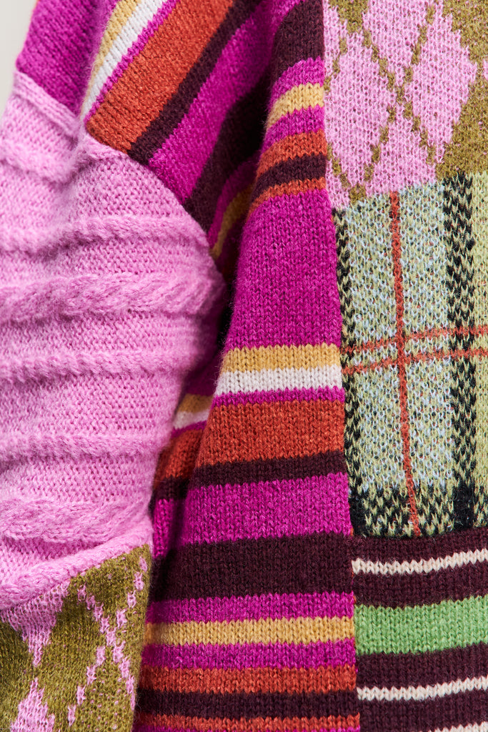 Zuri Sweater in Pink Multi