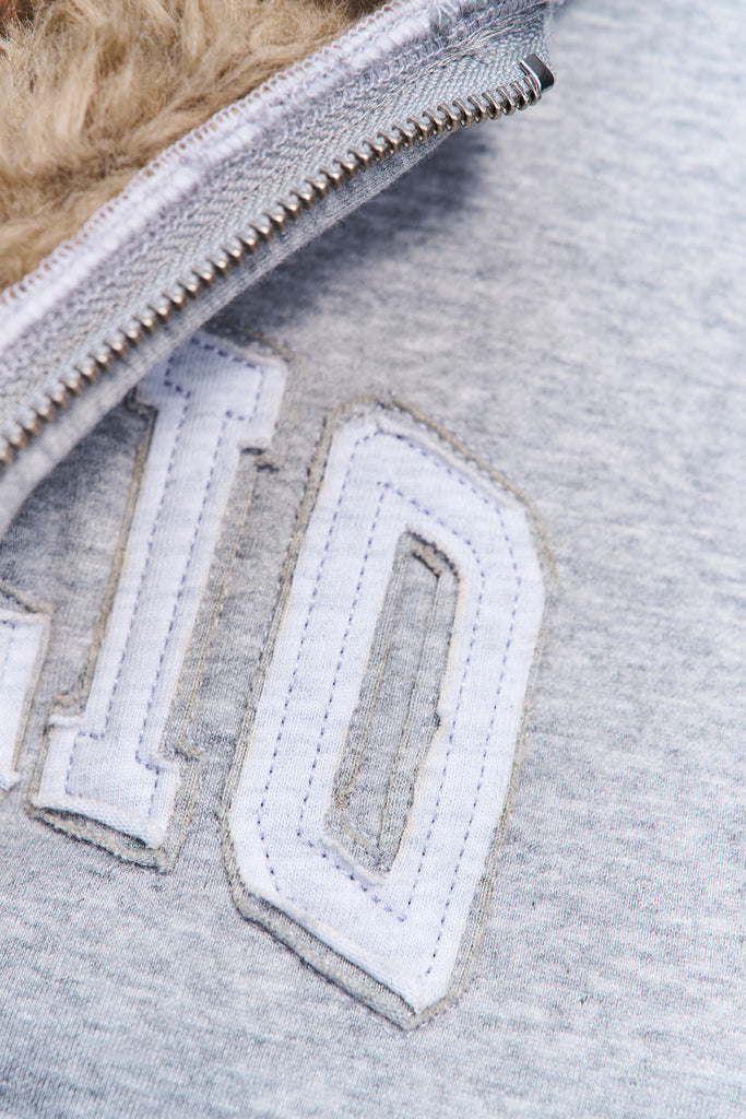 Guizio Zip Up Fitted Fur Hoodie