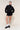 Guizio Fleece Zip Up Jacket in Black