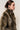 Monroe Fur Coat in Olive