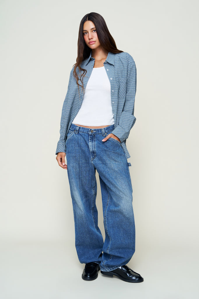 Oona Plaid Buttondown