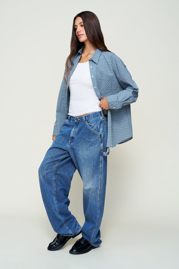 Oona Plaid Buttondown