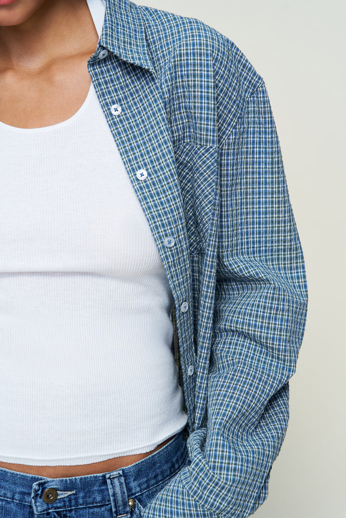 Oona Plaid Buttondown
