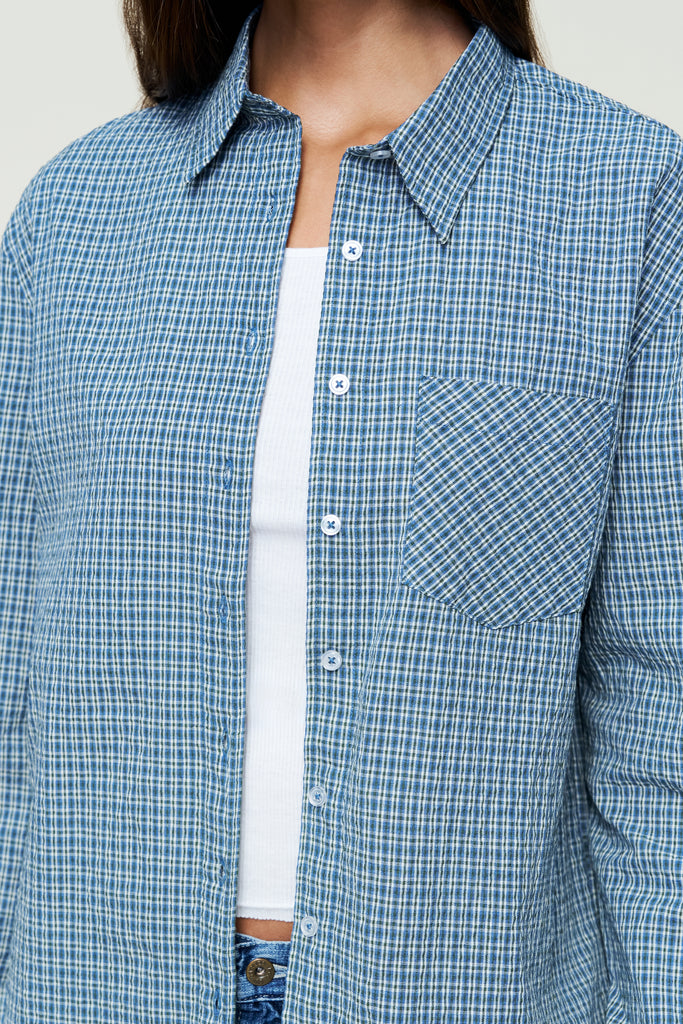 Oona Plaid Buttondown