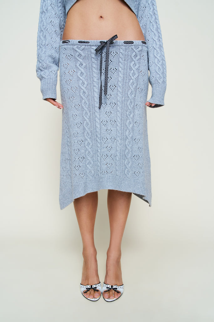 Noah Wool Cable Skirt