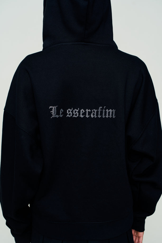 Shiba Zip Up  in Black