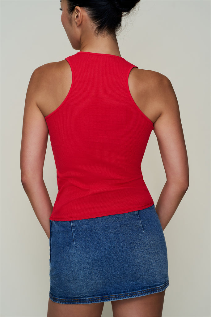 The Perfect Classic Tank in Red Love