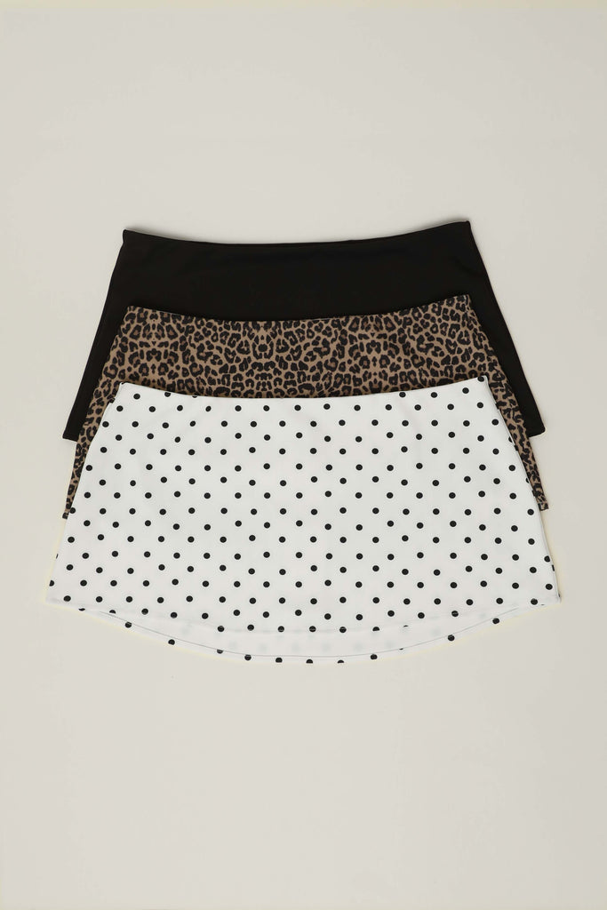 Micro Mini Stretch Skirt, 3-pack