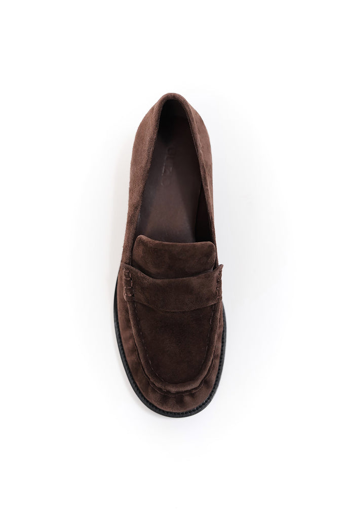 Romeo Suede Loafer in Espresso