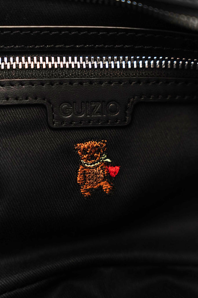 Lolli Shearling Shoulder Bag in Black