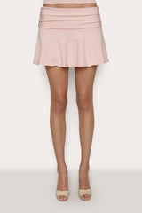 Ruched Heart Scallop Skirt
