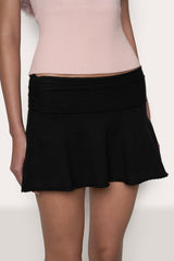 Ruched Heart Scallop Skirt