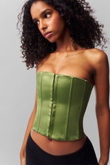 Satin Corset in Jardin