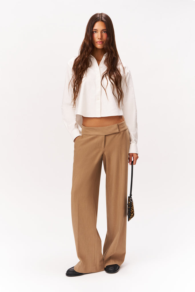 SAMARA PANT IN TAUPE MELANGE