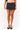 LILLIAN MINI SKIRT IN GREY PINSTRIPE